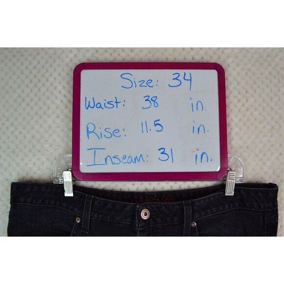 Cinch Lynden Women's 34/17 Black Slim Fit Denim Trouser Jeans - Picture 15 of 15